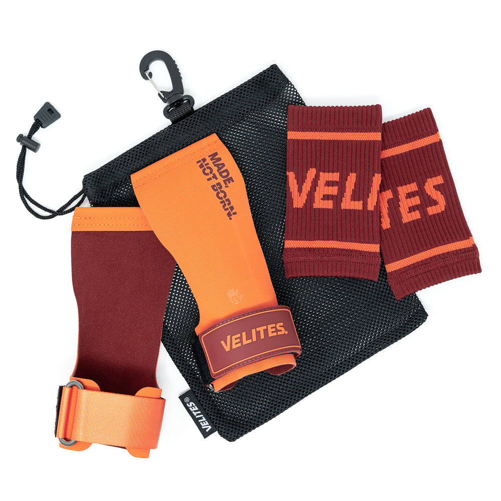VELITES - ALL TERRAIN HAND GRIPS SET - ORANGE BROWN