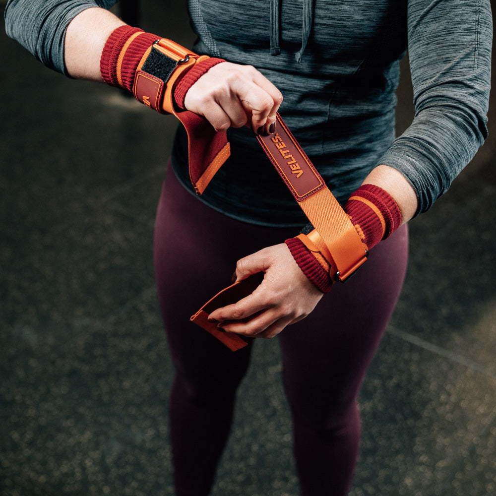 VELTAIN ALL TERRAIN HAND GRIPS SET - ORANGE & BROWN